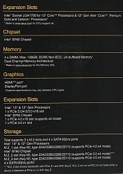 Материнская плата Asus PROART B760-CREATOR Soc-1700 Intel B760 4xDDR5 ATX AC`97 8ch(7.1) 1 x 2.5Gigabit + Gigabit Ethernet RAID+HDMI+DP