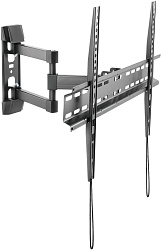 Кронштейн для телевизора Ultramounts UM879 черный 37"-70" макс.35кг настенный поворотно-выдвижной и наклонный