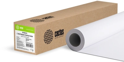 Бумага Cactus CS-PC180-61030 24"(A1) 610мм-30м/180г/м2/белый матовое универсальная (с покрытием) втулка:50.8мм (2")