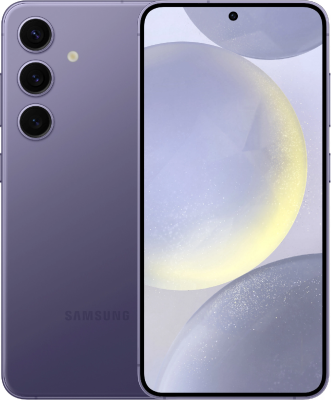 Смартфон Samsung SM-S921B Galaxy S24 128Gb 8Gb фиолетовый моноблок 3G 4G 2Sim 6.2" 1080x2340 Android 14 50Mpix 802.11 a/b/g/n/ac/ax NFC GPS GSM900/1800 GSM1900 Protect