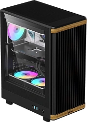 Корпус Formula TimberLine T1 черный без БП ATX 4x120mm 2xUSB3.0 audio bott PSU