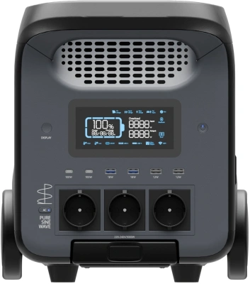 Электростанция портативная TopON Home TOP-H3000 800000mAh 16A QC3.0/PD3.0 6xUSB черный/серый (103711)