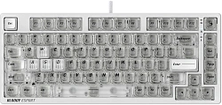 Клавиатура A4Tech MS76 белый USB Multimedia for gamer LED