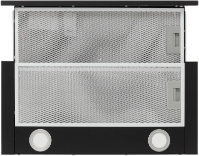 Вытяжка встраиваемая Krona KAMILLA T 600 BLACK черный управление: кнопочное (1 мотор)