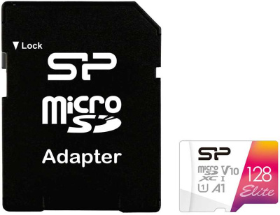 Флеш карта microSDXC 128GB Silicon Power SP128GBSTXBV1V20SP Elite + adapter