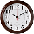 Часы настенные аналоговые Бюрократ WALLC-R85P D35см коричневый/белый (WALLC-R85P35/BROWN)