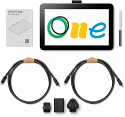 Графический планшет-монитор Wacom One 12 LED USB Type-C белый