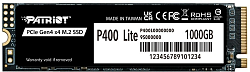 Накопитель SSD Patriot PCIe 4.0 x4 1TB P400LP1KGM28H P400 Lite M.2 2280