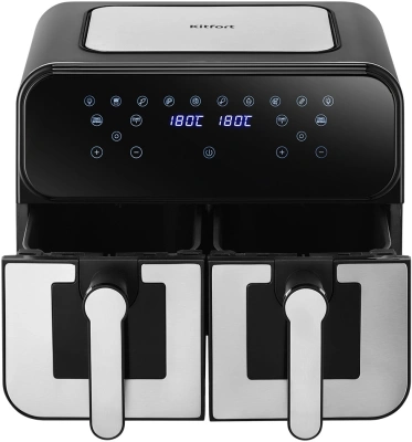 Аэрогриль Kitfort КТ-2269 2400Вт серебристый/черный