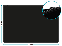 Папка на молнии ZIP Бюрократ -BPM4A2BLCK A4+ полипропилен 0.15мм черный цвет молнии черный