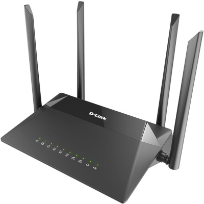 Роутер беспроводной D-Link DIR-853/URU/R3A AC1200 10/100/1000BASE-TX/4G ready черный