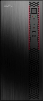 Корпус KingPrice KPCC-MD202 черный без БП ATX 1x80mm 4x120mm 2xUSB2.0 audio