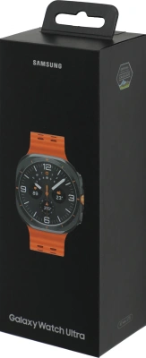 Смарт-часы Samsung Galaxy Watch Ultra LTE 47мм 1.5" AMOLED корп.черный рем.оранжевый (SM-L705FDAACAU)
