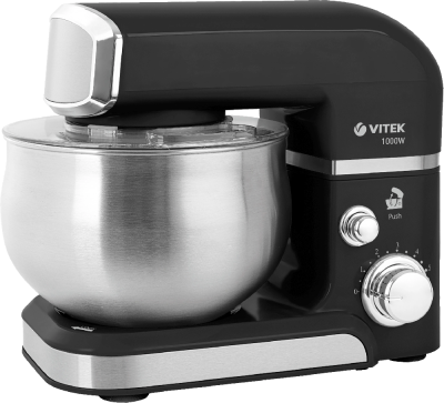 Кухонная машина Vitek Midnight VT-4116 планетар.вращ. 1000Вт черный/стальной
