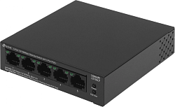Коммутатор TP-Link LS105LP (L2) 5x100Мбит/с 4PoE 41W неуправляемый