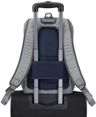 Рюкзак для ноутбука 15.6" Riva 7760 серый полиэстер женский дизайн (7760 GREY)