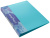 Папка на 2-х кольцах Бюрократ Pastel PAST0812/2RBLUE A4 пластик 0.5мм кор.27мм торц.карм с бум. встав голубой