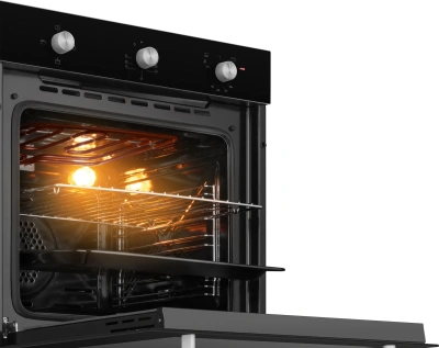 Духовой шкаф Газовый Weissgauff WGO 706 черное стекло