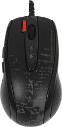 Мышь A4Tech V-Track F5 черный/рисунок оптическая 3000dpi USB 6but