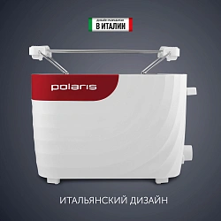 Тостер Polaris PET 0720 700Вт белый/красный