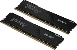 Память DDR4 2x16GB 3200MHz Kingston KF432C16BB1K2/32WP Fury Beast Black RTL Gaming PC4-25600 CL16 DIMM 288-pin 1.35В dual rank с радиатором Ret