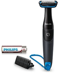 Триммер Philips Series 1000 BG1024/16 черный/голубой (насадок в компл:1шт)
