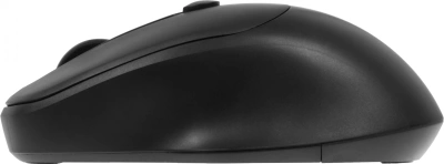 Мышь Defender Feam MM-296 черный оптическая 1600dpi silent беспров. USB 3but (52296)