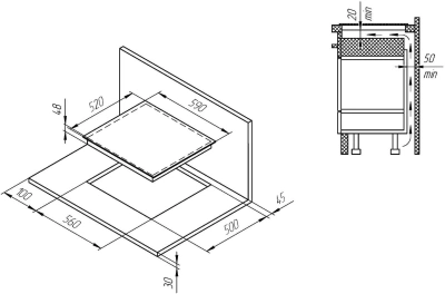 Варочная поверхность Kuppersberg ECS 623 черный