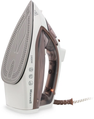 Утюг Maxwell MW-3047 2400Вт белый/коричневый