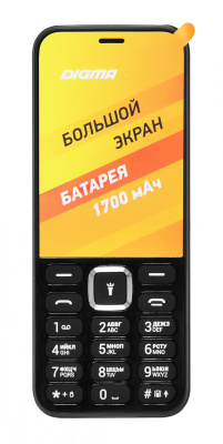 Мобильный телефон Digma C281 Linx 32Mb черный моноблок 2Sim 2.8" 240x320 0.08Mpix GSM900/1800 MP3 microSD