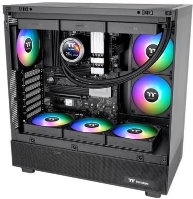 Вентилятор для корпуса Thermaltake CT120 EX Sync ARGB 120х120x25 черный 4-pin 28.5дБ (упак.:3шт) (CL-F181-PL12SW-A) Ret