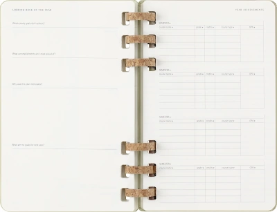 Еженедельник Moleskine ACADEMIC SPIRAL DHSPK5212AMWH3 Large 150х210мм 200стр. кремовые страницы спираль киви