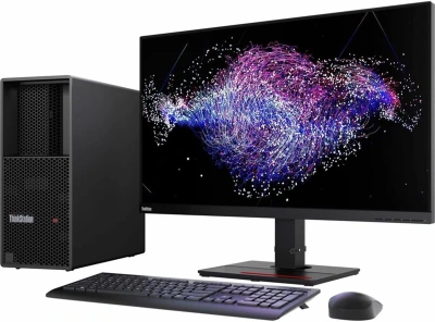 ПК Lenovo ThinkStation P3t MT i7 13700 (2.1) 16Gb SSD512Gb T400 4Gb CR Windows 11 Pro 64 GbitEth 500W kb мышь клавиатура черный (30GUSGUM00)