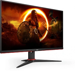 Монитор AOC 23.8" Gaming 24G2SAE черный/красный VA LED 1ms 16:9 HDMI M/M матовая 350cd 178гр/178гр 1920x1080 165Hz FreeSync Premium VGA DP FHD 5.6кг