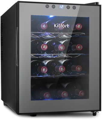 Винный шкаф Kitfort КТ-2408 1-нокамерн. черный мат.