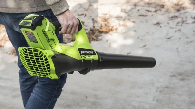 Воздуходувка Greenworks G40AB пит.:от аккум. зеленый
