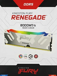 Память DDR5 16GB 8000MHz Kingston KF580C38RWA-16 Fury Renegade RGB RTL Gaming PC5-64000 CL38 DIMM 288-pin 1.45В single rank с радиатором Ret