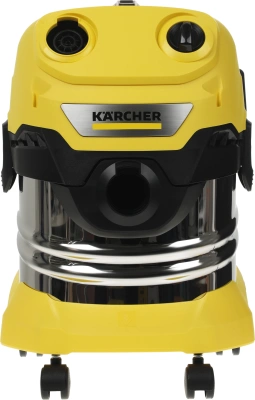 Строительный пылесос Karcher WD 4 S V-20/5/22 1000Вт (уборка: сухая/сбор воды) желтый