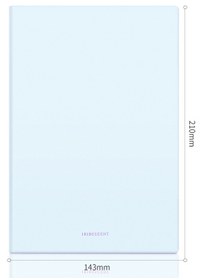 Блокнот Deli EN140LBLUE A5 210х143мм искусст. кожа 96л линейка мягкая обложка голубой