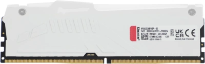 Память DDR5 32GB 5200MHz Kingston KF552C36BWEA-32 Fury Beast White Expo RGB RTL Gaming PC5-41600 CL36 DIMM 288-pin 1.25В kit single rank с радиатором Ret