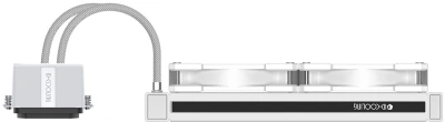 Система водяного охлаждения ID-Cooling Dashflow 240 Basic Soc-AM4/1151/1200/2066/1700 белый 4-pin 15.2-35.2dB Al+Cu 260W 2250gr Ret (DASHFLOW 240 BASIC WHITE)