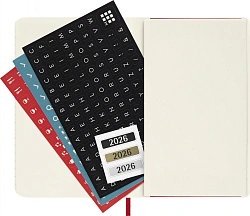 Еженедельник Moleskine CLASSIC SOFT WKNT Pocket 90x140мм 144стр. мягкая обложка красный