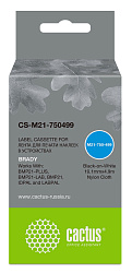 Картридж ленточный Cactus CS-M21-750499 черный на белом 19.1x4.9 для Brady BMP21-PLUS, BMP21-LAB