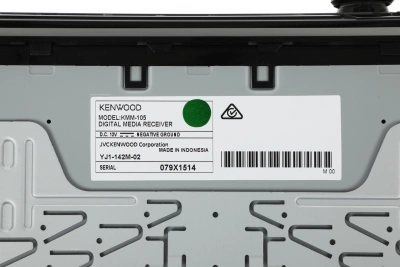 Автомагнитола Kenwood KMM-105 1DIN 4x50Вт USB 2.0 AUX 1 RDS