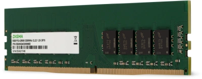 Память DDR4 8Gb 3200MHz Digma DGMAD43200008D RTL PC4-25600 CL22 DIMM 288-pin 1.2В dual rank Ret