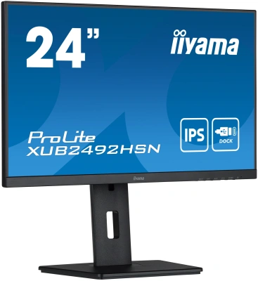 Монитор Iiyama 23.8" ProLite XUB2492HSN-B5 черный IPS LED 16:9 HDMI M/M матовая HAS Piv 250cd 178гр/178гр 1920x1080 75Hz DP FHD USB 5.6кг