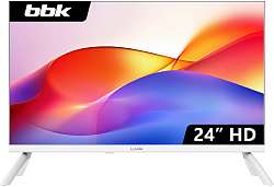 Телевизор LED BBK 24" 24LEM-1042/TS2C (W) Frameless белый HD 60Hz DVB-T2 DVB-C DVB-S2 USB (RUS)