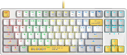 Клавиатура A4Tech Bloody S87 Energy механическая белый USB for gamer LED (S87 USB ENERGY WHITE) кабель 1.8м