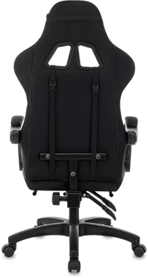 Кресло игровое Zombie Weaver черный/серый с подголов. крестов. пластик подст.для ног пластик черный