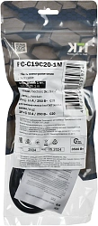 Шнур питания ITK PC-C19C20-1M C19-C20 проводник.:3x1.5мм2 1м 230В 16А черный